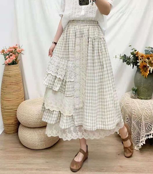

skirts cake stitching frh and sweet a word 2021 leisure fort department skirt fairy college style autumn women foundation, Black