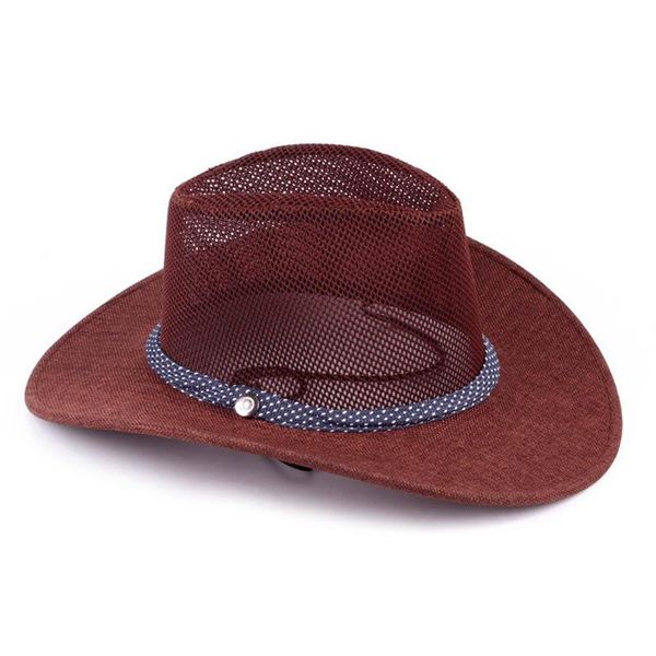 

cloches 2021 summer style fashion western cowboy hat tourist cap gorras, Blue;gray
