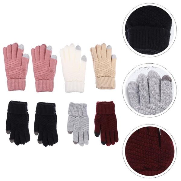 

ski gloves winter warm full finger pretty thicken (random color)