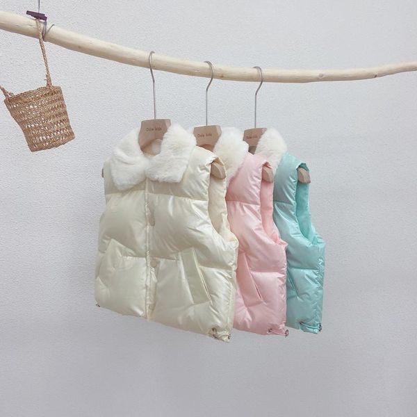 

waistcoat children's warm vest boys and girls vests solid color, Camo