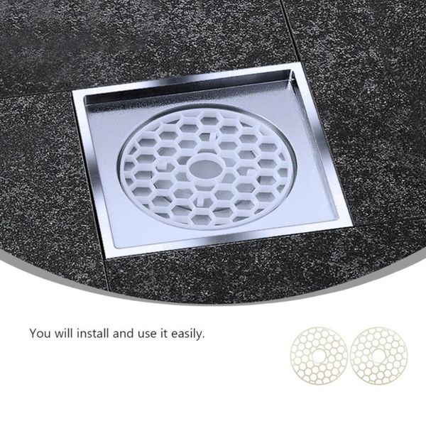

anti bloking floor drain abs filter net anti-hair for bathroom toilet kitchen (white) bath accessory set