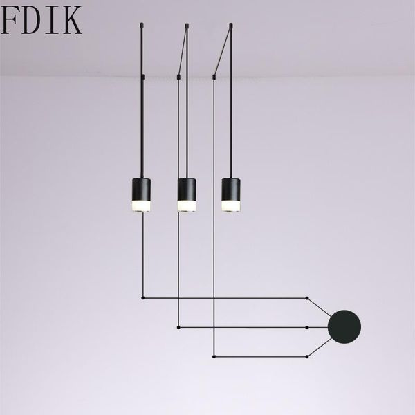 

pendant lamps modern black chandelier creative branch-shaped multi-head spider lamp led light long wire lingting for interior decorative