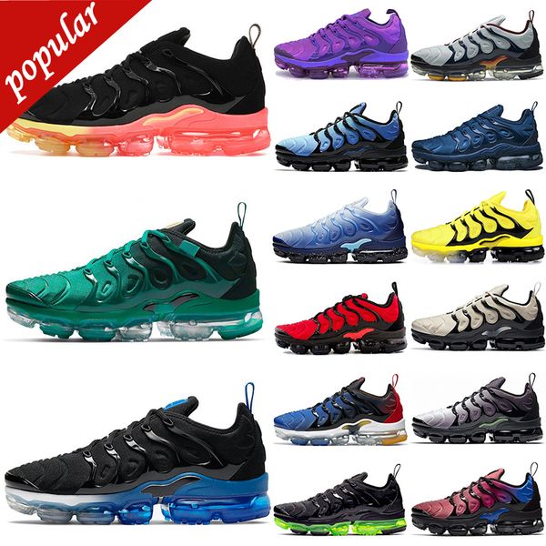 

breathable tn plus running shoes for men women triple black white cherry fresh atlanta hyper blue 066 bred pure platinum mens trainers sport