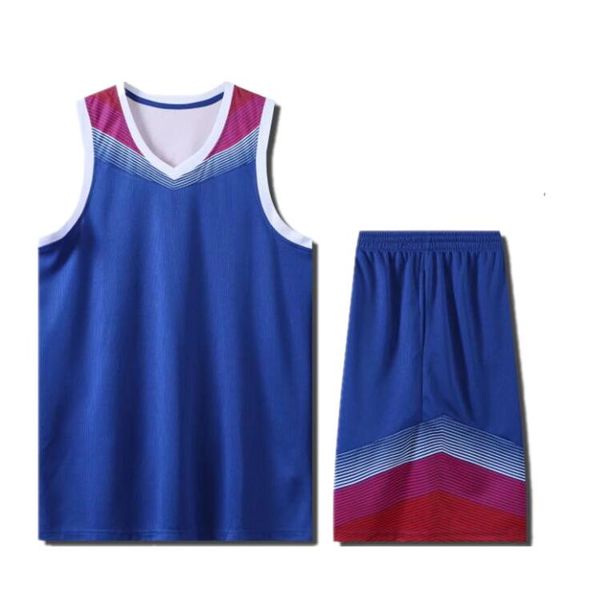 

men's diy basketball wear t-shirts, youth sportswear, breathable team training blue