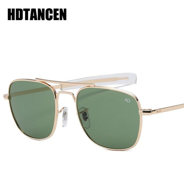 

sunglasses hdtancen aviation ao men designer sun glasses for male american army military optical glass lens oculos, White;black