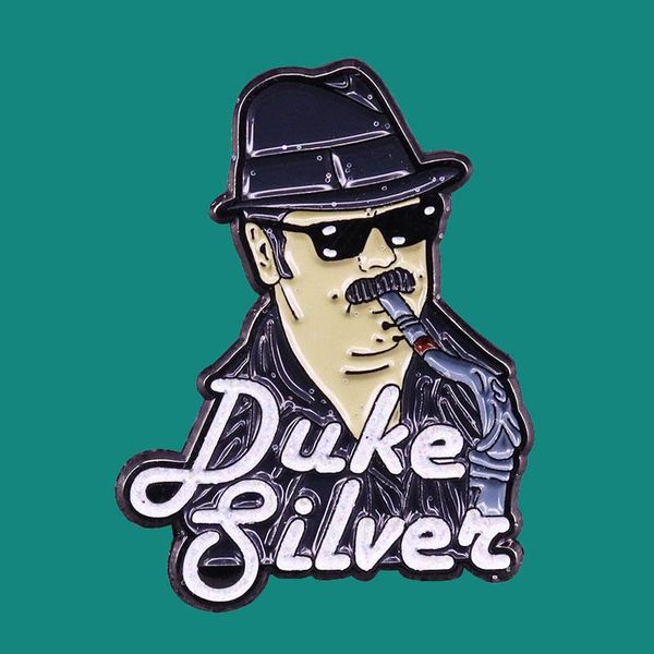 

pins, brooches anime movies tv figure lapel enamel brooch pins collecting metal badges children fashion jewelry gifts adorn backpack collar, Gray