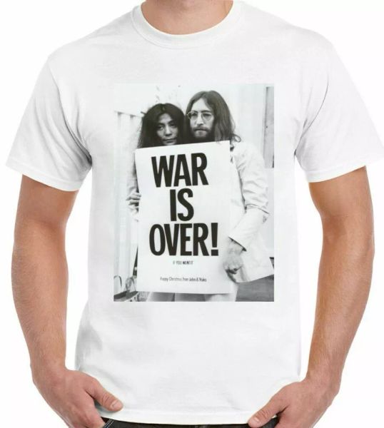 

John lennon shirt war is over if you want it to be the inspired men, White;black