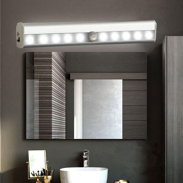 

lamp lights bathroom motion closet cabinet light usb charging mirror wardrobe lighting bedroom kitchen
