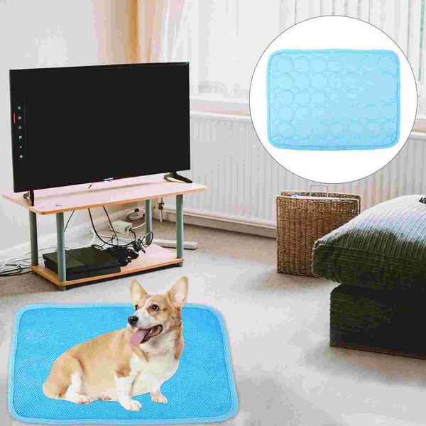 

kennels & pens pet self cooling mat ice silk portable washable pad for