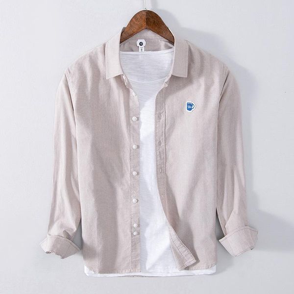 

men's casual shirts long sleeve square collar shirt, White;black