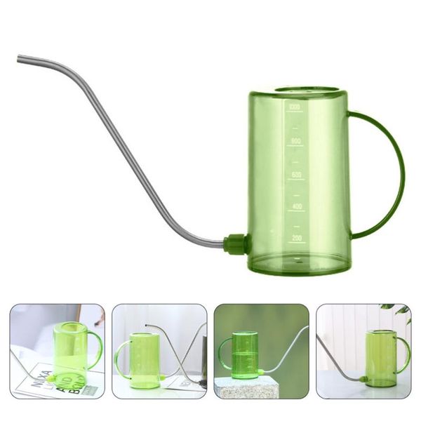 

gardening watering can sprinkled kettle plastic pot with long spout equipments