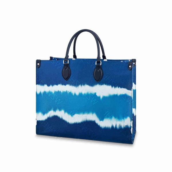 

bag m45120 women dyeing process large totes purses flower pu leather shoulder crossbody lady summe