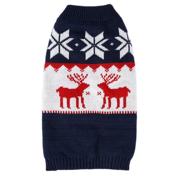 

pc christmas pet coat deer cat sweater knitted puppy clothes costume dog apparel