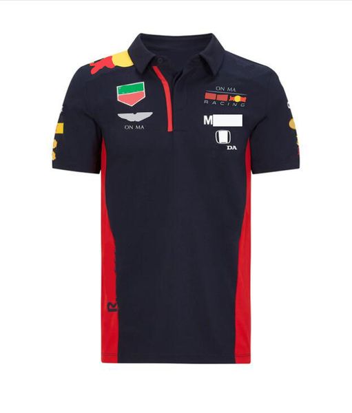

f1 racing t-shirt car team logo lapel polo short sleeve 2021