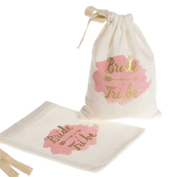 5pc Hangover Bridal Tribe Hen Night Decorazione di nozze Decorazione del regalo Borsa da regalo Squadra Sposa Borsa regalo Bridal Doccia Decorazione Partito Favore regalo Y0827