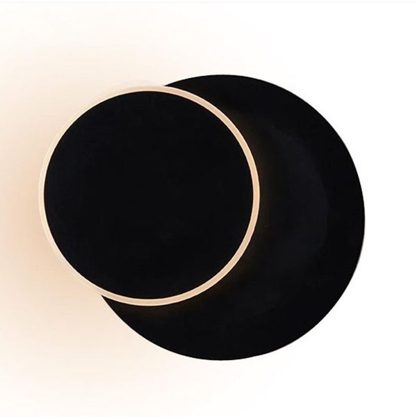 

wall lamp led 360 degree rotation adjustable bedside light white and black creative modern aisle round
