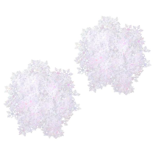 

christmas decorations 2 bags 600pcs snowflake pieces party confetti