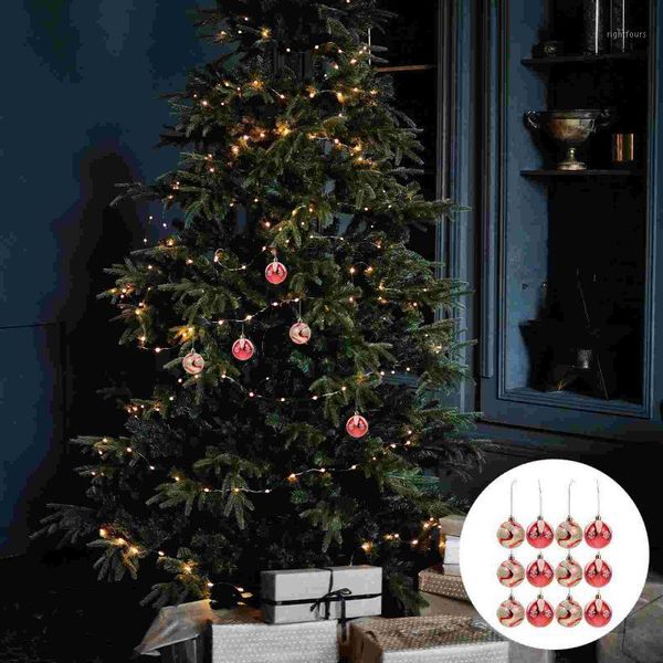 

christmas decorations 12pcs delicate tree pendants festival hanging props for