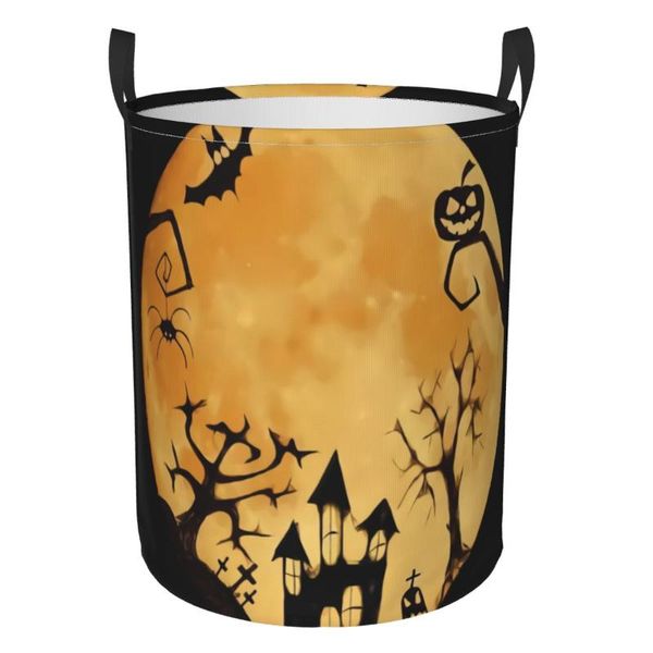 

laundry bags halloween gift waterproof collapsible basket dirty clothes hamper printed foldable storage bin sundries sorter