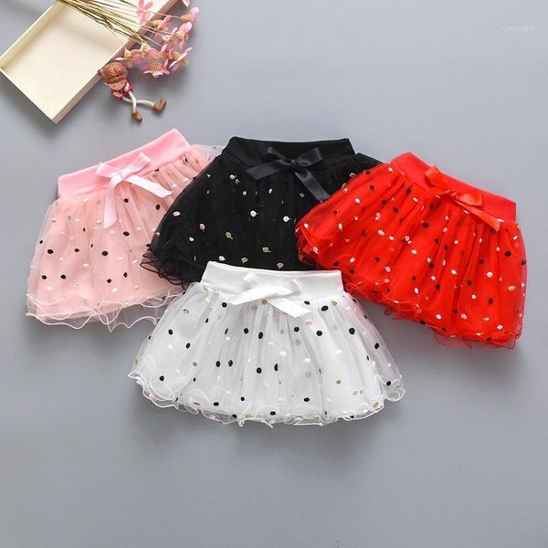 

skirts fashion baby kids skirt girls princess bowknot polka dot dance tutu sequins party ballet mesh children, Blue