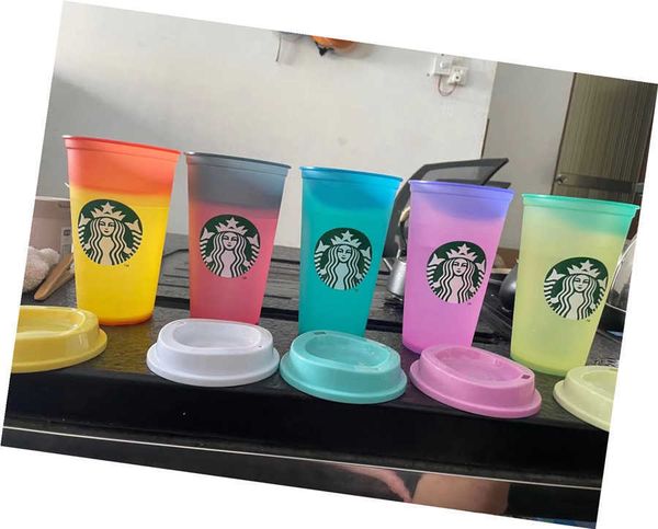 

16oz/473ml starbucks drink color changing coffee cupc5f9