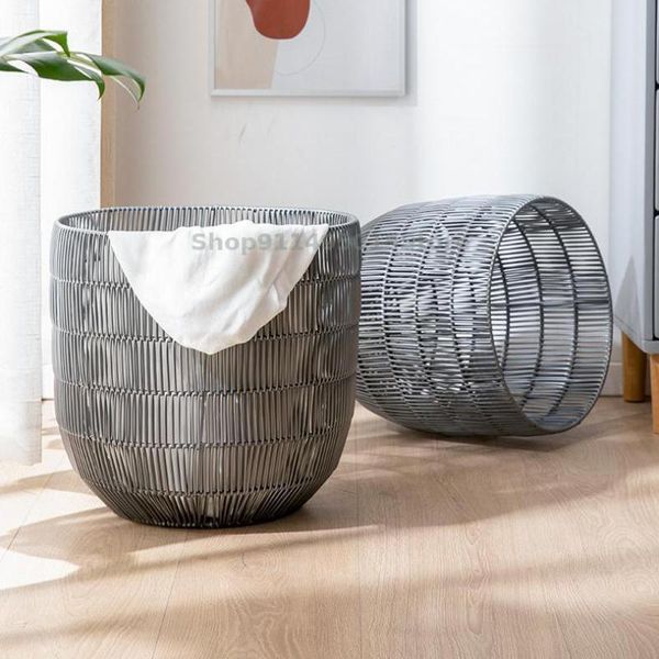 

laundry bags american retro woven dirty clothes basket bathroom storage el change