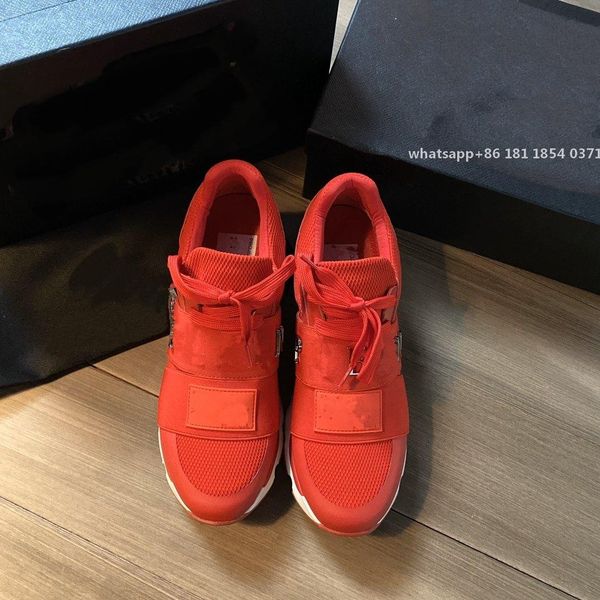 

personality and fashion famous luxury designer sneakers lace-up shoes genuine leather casual designer shoes, Red;white