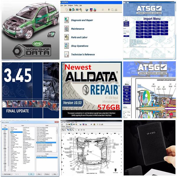 

alldata version all data v10.53 and mit 2015 car repair soft-ware vivid atsg with 1tb hdd quality