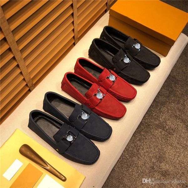 

a1 21ss mens genuine leather shoes fashion men luxury loafers comfortable pointed toe business shoe black men shoes slip on soft men shoes
