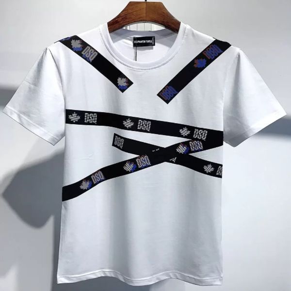 

2022 sell dsq phantom turtle new mens designer t shirt paris fashion tshirts summer dsq pattern male 100% cotton, White;black
