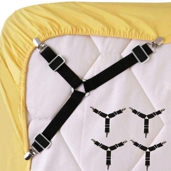 

clothing & wardrobe storage 4pcs/set fixing clip elastic bed sheet grippers sofa buckle cover clips curtain tablecloth holder non-sli l6f5