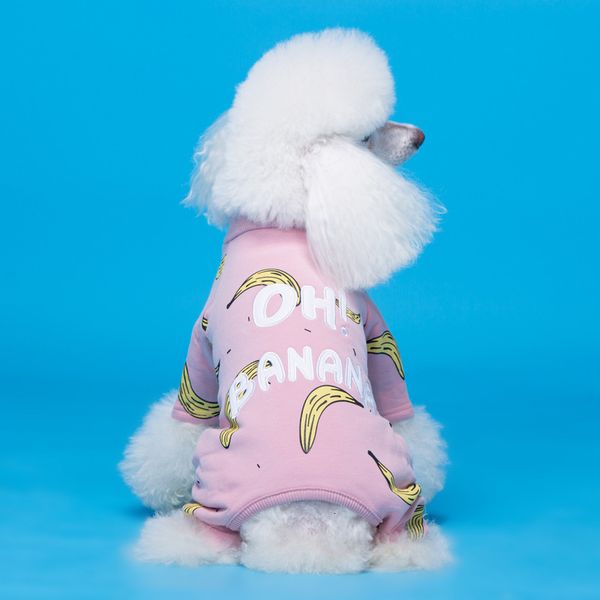 

2021 autumn winter pet cotton elastic plush dog four leg clothing