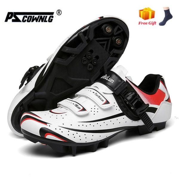 

athletic bicycle shoes mtb cycling men self-locking road bike sapatilha ciclismo women sneakers footwear, Black