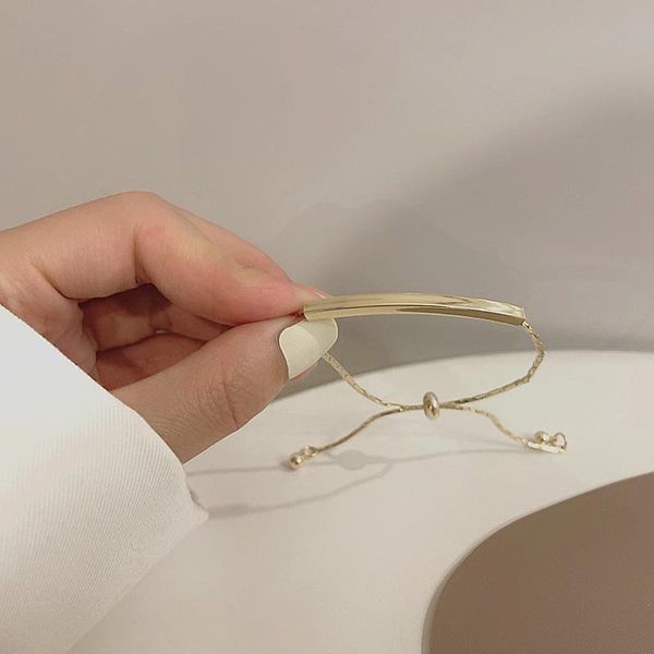 

charm bracelets design fashion metal link chain for women girl men gold color hiphop/rock adjustable bracelet jewelry gift, Golden;silver