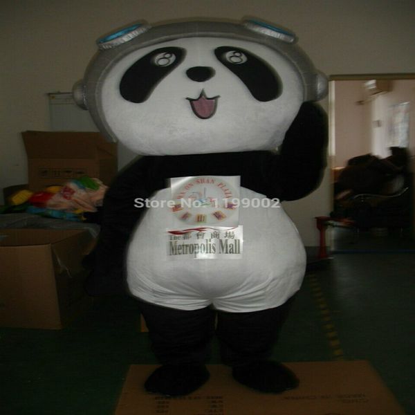 

mascot costumes halloween fat panda mascot costume party clothing carnival adults fursuit cartoon dress outfits carnival xmas ad clothes, Red;yellow