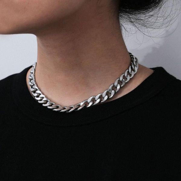 

chains arrival men's cuban necklace chain stainless steel fashion temperament jewelry factory outlet, Silver