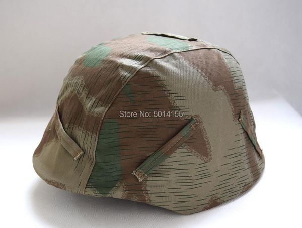 

outdoor hats wwii german splinter camo m35 m40 reversible helmet cover, Black;white