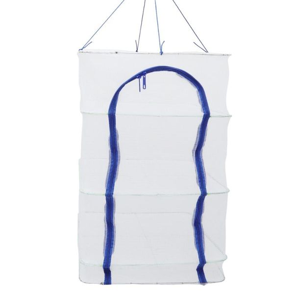 

fishing accessories 1pc 3-layer drying net folding fish dry rack mesh vegetable