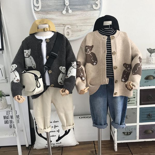 

autumn kids boys cardigan coat boy sweaters candy-colored 100% cotton baby girls single-breasted jacket outer wear, Blue