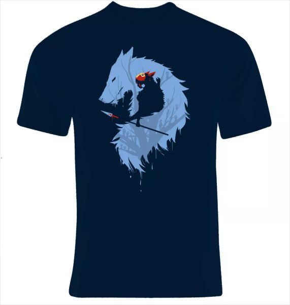 

t-shirt princess mononoke ver. 1-size s m  xl xxl xxxl size new, White;black
