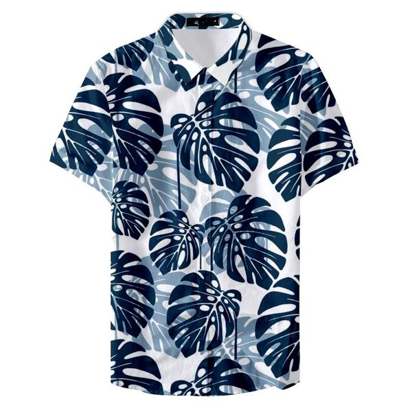 

men's casual shirts comfort bar custom leaf printing youth, White;black