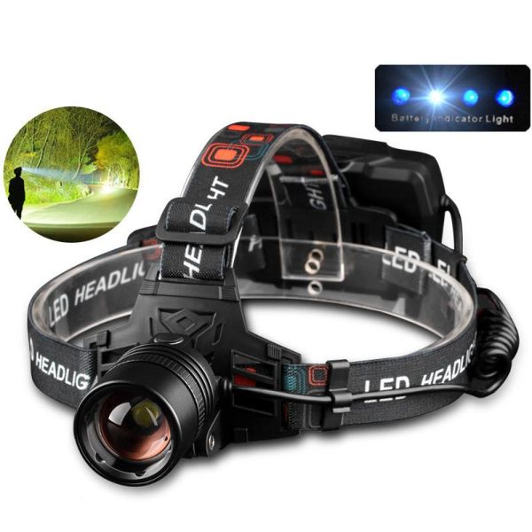 

zoom p50 major headlamp strong headlight usb charging outdoor waterproof power display high aluminium alloy head lamp headlamps