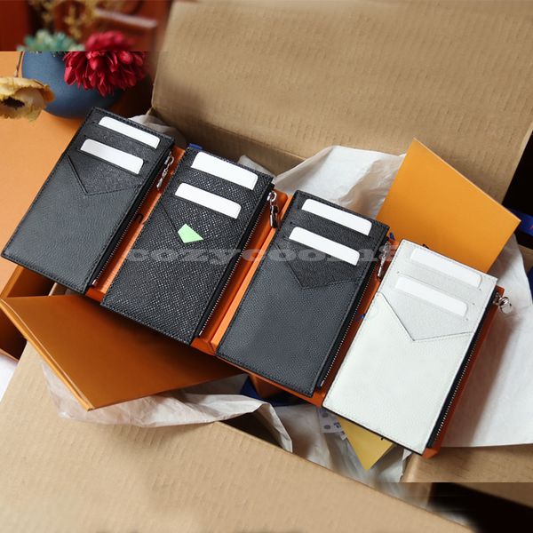 

2022 fashion designer card holders ladies mens coins business credit lvs cardholders key holders luxury pocket storage bags wallets wholesal, Brown;gray