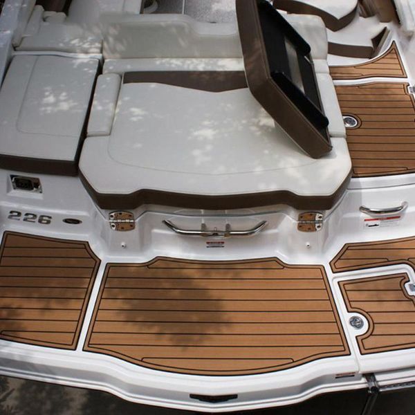 

pool & accessories dark brown eva teak decking sheet boat flooring fit for yacht self-adhesive faux imitation wood floor pad