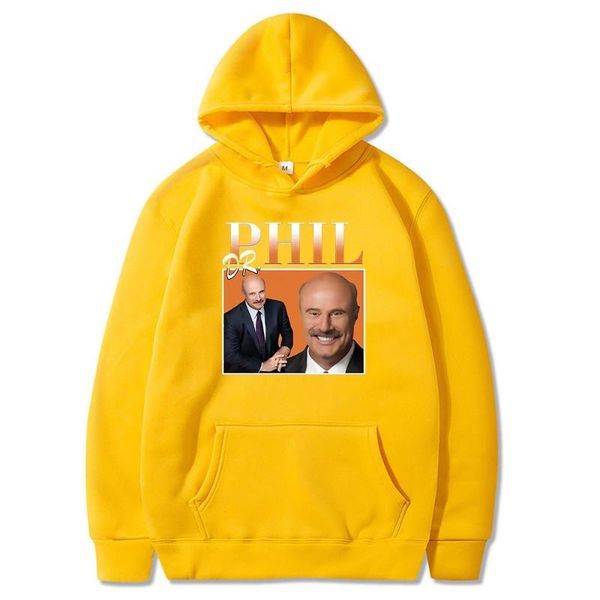 

men's hoodies & sweatshirts 2021 fashion dr phil printed style couple four season daily casual streetwears fleece clothing, Black