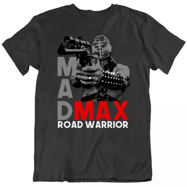 

mad max 2 road warrior humungus australian movie fan t shirt, White;black