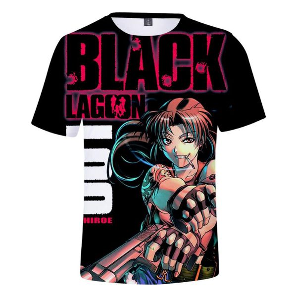 

men's t-shirts fashion black lagoon 3d spring and summer prep style men women street clothes t-shirt youth retro innovation punk gothic, White;black