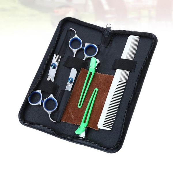 

set professional hairdressing tools haircut scissors barber shears hair styling assorted color (1pc straight sci1
