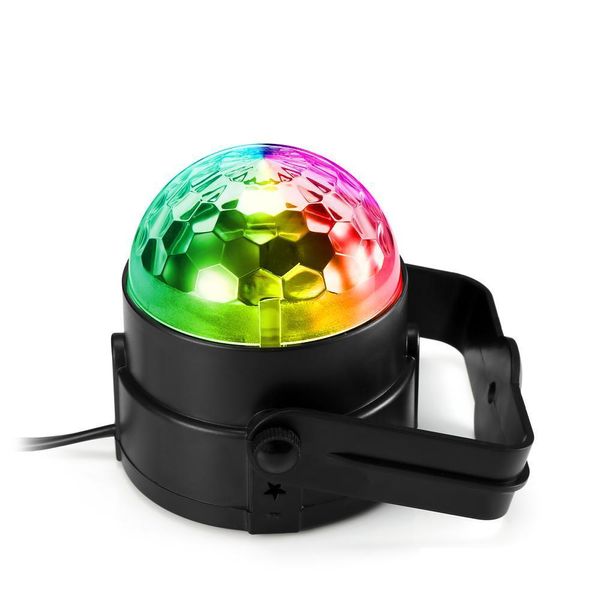 2021 Новый RGB LED Party Effect Disco Ball Light Stage Света Лазерная лазерная лазерная Лампа Проектор RGB Этап Лампы Музыка KTV Фестиваль Светодиодная лампа DJ Light