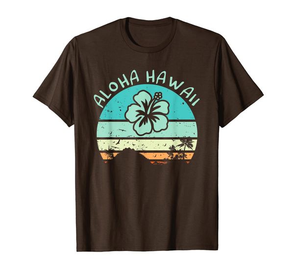 

aloha hawaii vintage style orchid t shirt, White;black